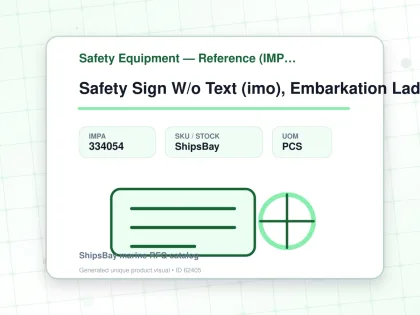Safety Sign W/o Text (imo), Embarkation Ladder 150x150mm - Safety Equipment — Reference (IMPA) - IMPA 334054 - UOM PCS