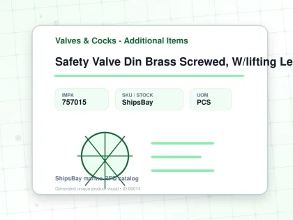 Safety Valve Din Brass Screwed, W/lifting Lever #518 1-1/2" - Valves & Cocks - Additional Items - IMPA 757015 - UOM PCS