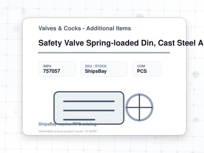 Safety Valve Spring-loaded Din, Cast Steel Angle #567 Dn100 - Valves & Cocks - Additional Items - IMPA 757057 - UOM PCS