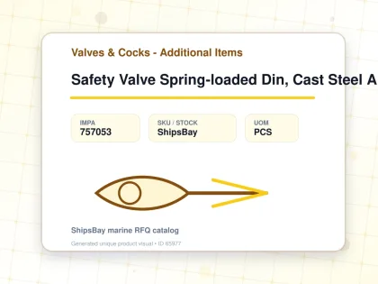 Safety Valve Spring-loaded Din, Cast Steel Angle #567 Dn40 - Valves & Cocks - Additional Items - IMPA 757053 - UOM PCS
