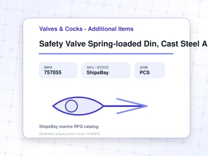Safety Valve Spring-loaded Din, Cast Steel Angle #567 Dn65 - Valves & Cocks - Additional Items - IMPA 757055 - UOM PCS