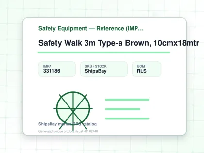 Safety Walk 3m Type-a Brown, 10cmx18mtr - Safety Equipment — Reference (IMPA) - IMPA 331186 - UOM RLS