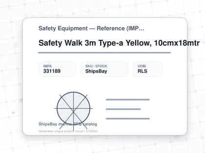 Safety Walk 3m Type-a Yellow, 10cmx18mtr - Safety Equipment — Reference (IMPA) - IMPA 331189 - UOM RLS