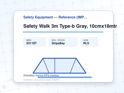 Safety Walk 3m Type-b Gray, 10cmx18mtr - Safety Equipment — Reference (IMPA) - IMPA 331197 - UOM RLS