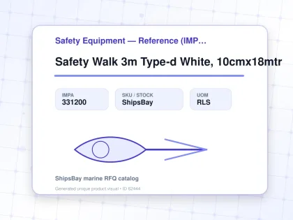 Safety Walk 3m Type-d White, 10cmx18mtr - Safety Equipment — Reference (IMPA) - IMPA 331200 - UOM RLS
