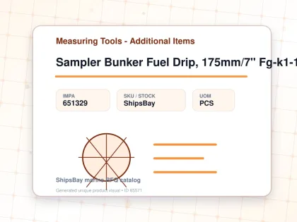 Sampler Bunker Fuel Drip, 175mm/7" Fg-k1-127-kw - Measuring Tools - Additional Items - IMPA 651329 - UOM PCS
