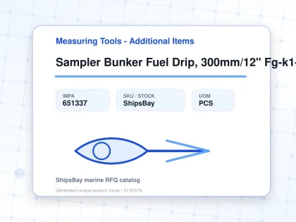 Sampler Bunker Fuel Drip, 300mm/12" Fg-k1-132-kw - Measuring Tools - Additional Items - IMPA 651337 - UOM PCS