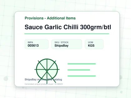 Sauce Garlic Chilli 300grm/btl - Provisions - Additional Items - IMPA 005613 - UOM KGS