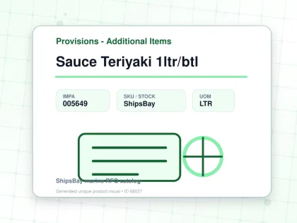 Sauce Teriyaki 1ltr/btl - Provisions - Additional Items - IMPA 005649 - UOM LTR