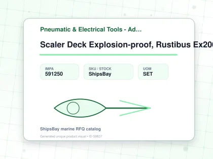 Scaler Deck Explosion-proof, Rustibus Ex2000air Low W:200mm - Pneumatic & Electrical Tools - Additional Items - IMPA 591250 - UOM SET