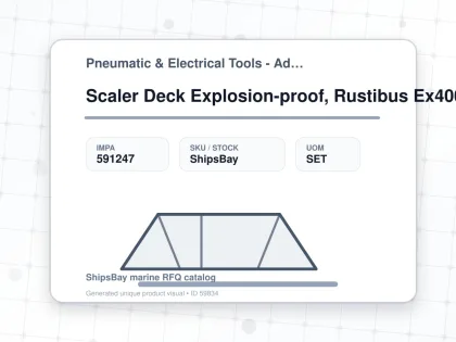 Scaler Deck Explosion-proof, Rustibus Ex400 Air W:40mm - Pneumatic & Electrical Tools - Additional Items - IMPA 591247 - UOM SET