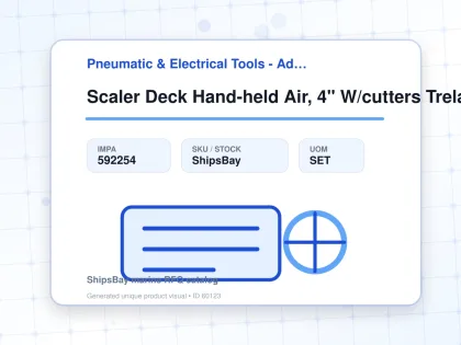 Scaler Deck Hand-held Air, 4" W/cutters Trelawny 194.c405 - Pneumatic & Electrical Tools - Additional Items - IMPA 592254 - UOM SET