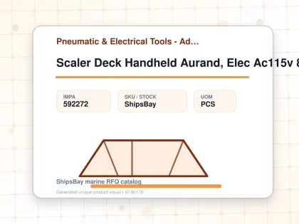 Scaler Deck Handheld Aurand, Elec Ac115v 8" Wide K7-1e - Pneumatic & Electrical Tools - Additional Items - IMPA 592272 - UOM PCS