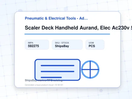 Scaler Deck Handheld Aurand, Elec Ac230v 5" Wide K7-2 - Pneumatic & Electrical Tools - Additional Items - IMPA 592275 - UOM PCS