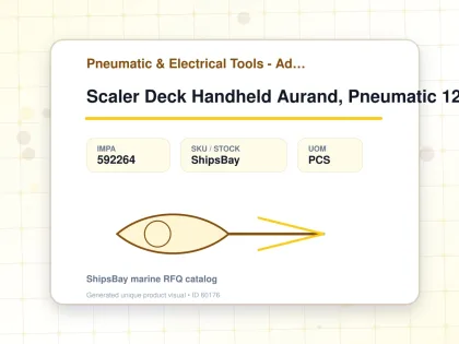 Scaler Deck Handheld Aurand, Pneumatic 12" Wide Model Mp6-e - Pneumatic & Electrical Tools - Additional Items - IMPA 592264 - UOM PCS