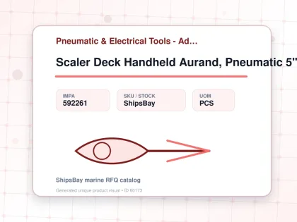 Scaler Deck Handheld Aurand, Pneumatic 5" Wide Model Kp5 - Pneumatic & Electrical Tools - Additional Items - IMPA 592261 - UOM PCS