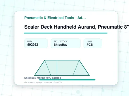 Scaler Deck Handheld Aurand, Pneumatic 8" Wide Model Kp5-e - Pneumatic & Electrical Tools - Additional Items - IMPA 592262 - UOM PCS