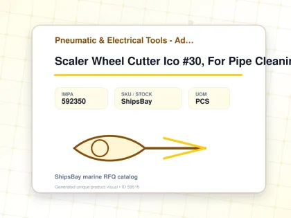 Scaler Wheel Cutter Ico #30, For Pipe Cleaning Equipment - Pneumatic & Electrical Tools - Additional Items - IMPA 592350 - UOM PCS