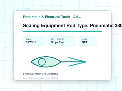 Scaling Equipment Rod Type, Pneumatic 3800 8-25mm Scale Id - Pneumatic & Electrical Tools - Additional Items - IMPA 592361 - UOM SET