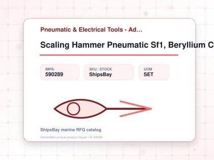 Scaling Hammer Pneumatic Sf1, Beryllium Copper Single Head - Pneumatic & Electrical Tools - Additional Items - IMPA 590289 - UOM SET