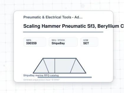 Scaling Hammer Pneumatic Sf3, Beryllium Copper Triple Head - Pneumatic & Electrical Tools - Additional Items - IMPA 590359 - UOM SET