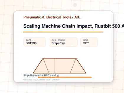 Scaling Machine Chain Impact, Rustbit 500 Ac440v 0.75kw 3ph - Pneumatic & Electrical Tools - Additional Items - IMPA 591236 - UOM SET