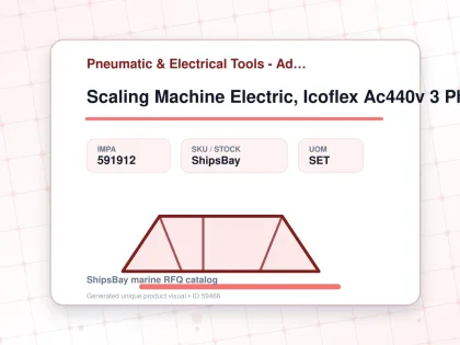Scaling Machine Electric, Icoflex Ac440v 3 Phase - Pneumatic & Electrical Tools - Additional Items - IMPA 591912 - UOM SET
