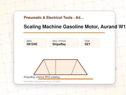 Scaling Machine Gasoline Motor, Aurand W1g 4-3/4" Wide - Pneumatic & Electrical Tools - Additional Items - IMPA 591240 - UOM SET