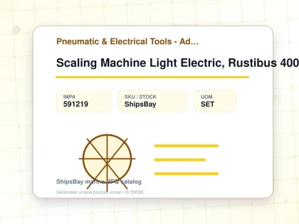 Scaling Machine Light Electric, Rustibus 400 W:40mm Ac440v 3p - Pneumatic & Electrical Tools - Additional Items - IMPA 591219 - UOM SET