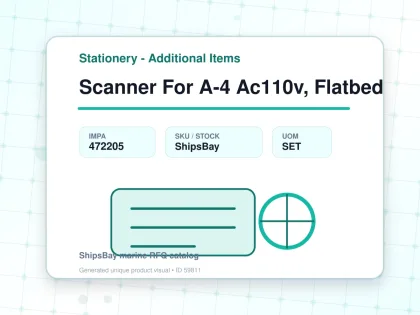 Scanner For A-4 Ac110v, Flatbed - Stationery - Additional Items - IMPA 472205 - UOM SET