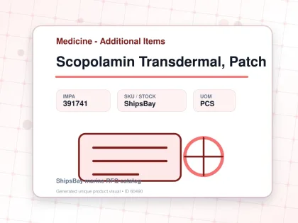Scopolamin Transdermal, Patch - Medicine - Additional Items - IMPA 391741 - UOM PCS