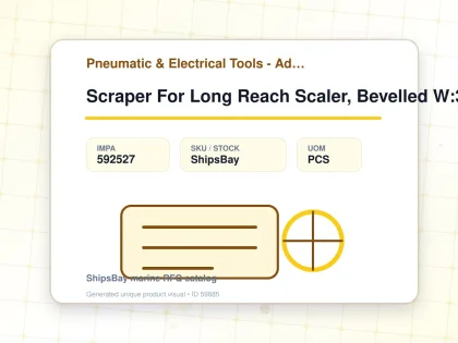 Scraper For Long Reach Scaler, Bevelled W:305mm #431.3912 - Pneumatic & Electrical Tools - Additional Items - IMPA 592527 - UOM PCS