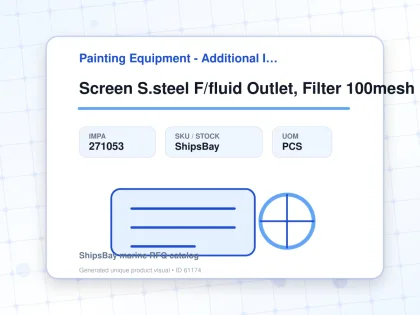 Screen S.steel F/fluid Outlet, Filter 100mesh Graco 167026 - Painting Equipment - Additional Items - IMPA 271053 - UOM PCS