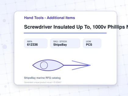 Screwdriver Insulated Up To, 1000v Phillips No.0 75mm - Hand Tools - Additional Items - IMPA 612336 - UOM PCS