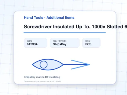 Screwdriver Insulated Up To, 1000v Slotted 6.5x150mm - Hand Tools - Additional Items - IMPA 612334 - UOM PCS