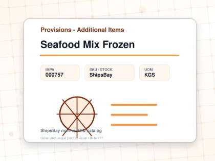 Seafood Mix Frozen - Provisions - Additional Items - IMPA 000757 - UOM KGS
