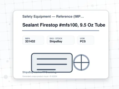 Sealant Firestop #mfs100, 9.5 Oz Tube - Safety Equipment — Reference (IMPA) - IMPA 331432 - UOM PCS