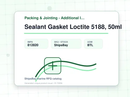 Sealant Gasket Loctite 5188, 50ml - Packing & Jointing - Additional Items - IMPA 812820 - UOM BTL