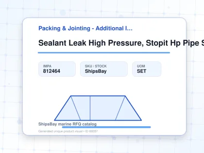 Sealant Leak High Pressure, Stopit Hp Pipe Size 4"(100mm) - Packing & Jointing - Additional Items - IMPA 812464 - UOM SET