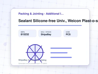 Sealant Silicone-free Univ., Weicon Plast-o-seal 120grm - Packing & Jointing - Additional Items - IMPA 815232 - UOM PCS