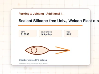 Sealant Silicone-free Univ., Weicon Plast-o-seal 300grm - Packing & Jointing - Additional Items - IMPA 815233 - UOM PCS