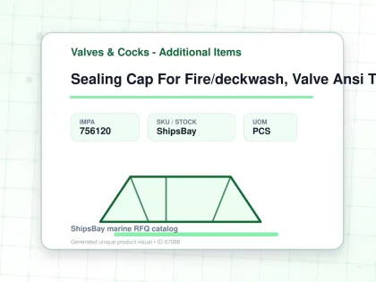 Sealing Cap For Fire/deckwash, Valve Ansi Type 2-1/2" - Valves & Cocks - Additional Items - IMPA 756120 - UOM PCS