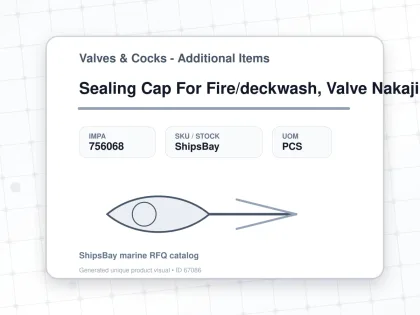 Sealing Cap For Fire/deckwash, Valve Nakajima 50a - Valves & Cocks - Additional Items - IMPA 756068 - UOM PCS