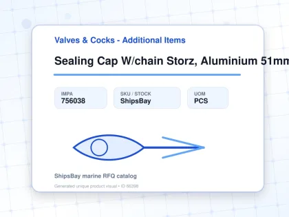 Sealing Cap W/chain Storz, Aluminium 51mm - Valves & Cocks - Additional Items - IMPA 756038 - UOM PCS