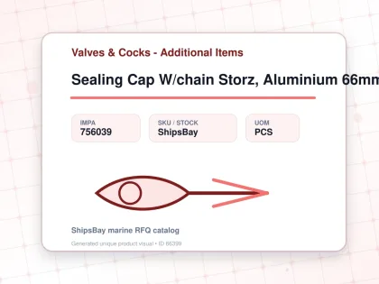 Sealing Cap W/chain Storz, Aluminium 66mm - Valves & Cocks - Additional Items - IMPA 756039 - UOM PCS