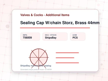 Sealing Cap W/chain Storz, Brass 44mm - Valves & Cocks - Additional Items - IMPA 756009 - UOM PCS