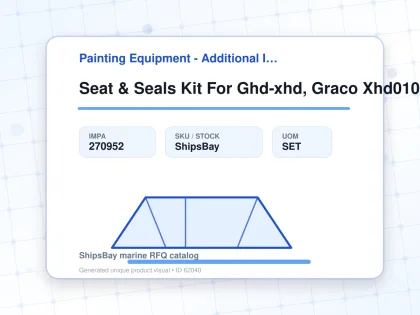 Seat & Seals Kit For Ghd-xhd, Graco Xhd010 - Painting Equipment - Additional Items - IMPA 270952 - UOM SET