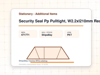 Security Seal Pp Pulltight, W2.2xl210mm Red 10's - Stationery - Additional Items - IMPA 471771 - UOM PKT