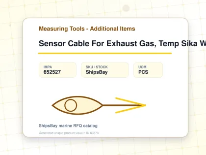 Sensor Cable For Exhaust Gas, Temp Sika W/further Details - Measuring Tools - Additional Items - IMPA 652527 - UOM PCS