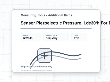 Sensor Piezoelectric Pressure, Lde30/h For Baewert Hlv2005mk - Measuring Tools - Additional Items - IMPA 652645 - UOM PCS